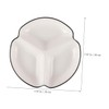Alipis 3-Grid Ceramic Dinner Plate Adult Size Divided Plate Separator