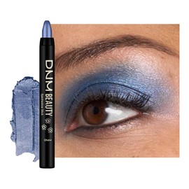 IATMOMOD Sapphire Blue Shimmer Cream Eye Shadow Stick Makeup for Women, Blue Shimmer Eyeliner Pencil Eyeshadow Brightener Stick for Eyes, Waterproof Eyeshadow Applicator Blendable sombras para ojos 64