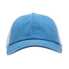 Vintage Washed Cotton Soft Mesh Adjustable Baseball Cap (Blue/Blue/White)