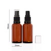 seafulee 6Pack 30ml Amber Glass Pump Bottle with Black Pump