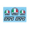 Helmet Stickers Compatible with AGV TBS46