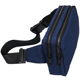 Bum Bag Belt Bag for Men and Women Fashion Waist Bags with Adjustable Buckle Strap for Dog Walking Running Hiking Jogging, blue