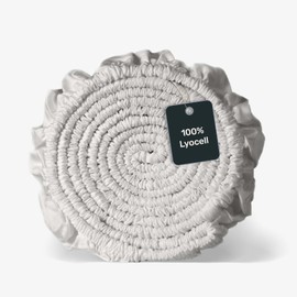 twenty:three Lyocell Fitted Sheet, 90 x 200 cm, Light Grey, 100% Tencel, Derived from Eucalyptus, High Quality, Sustainable, Breathable, Luxury, Hypoallergenic