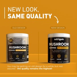 Mushroom Gummies 10 Blend 120 pcs - Lions Mane, Ashwagandha, Turkey Tail, Cordyceps, Chaga, Reishi Mushroom Complex - Mushroom Supplement for Immune, Energy, Clarity & Cognitive