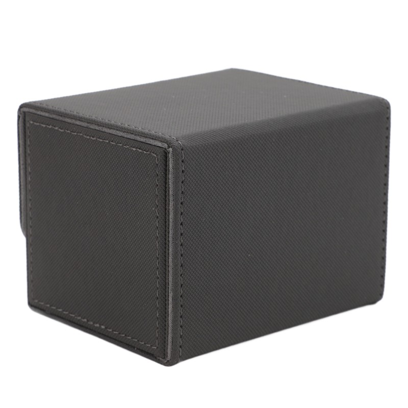 Card Deck Box Magnetic Flap Lid Large Capacity PU Leather