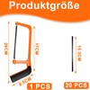 21 Pcs Hack Saw Set, 1 Pcs 26x17x9.5cm Mini Hacksaw