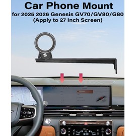 Car Phone Holder for 2025 2026 Genesis GV70/GV80/G80 Magnetic Accessories