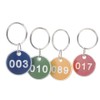Aspire 50 PACK Metal Rim Key Tag Numbered Key Rings