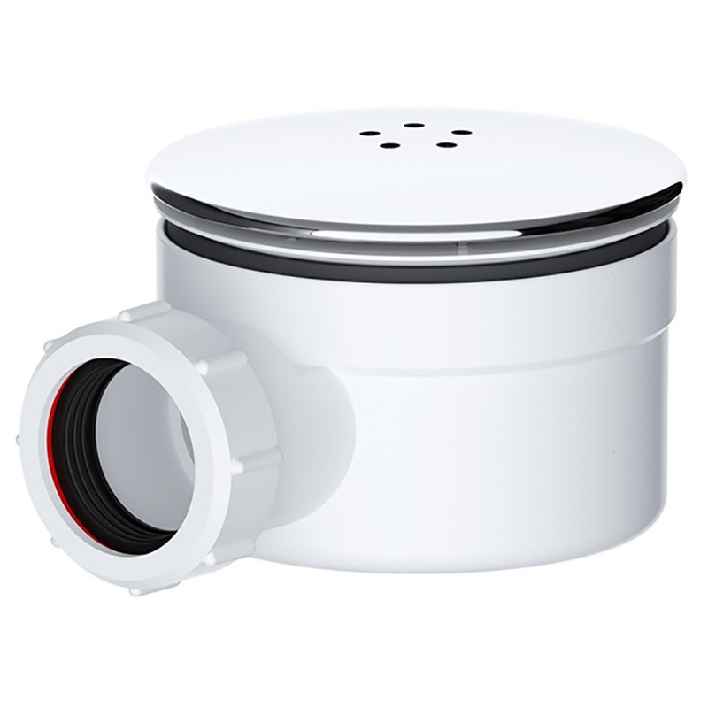 SPARES2GO Shower Trap for 90mm Tray Plug Hole 1.5" Drain