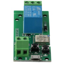 Urjumpea WiFi Wireless Intelligent Remote Control Module,Inching Self-Locking Relay Module, 1 Channel Smart Home Switch