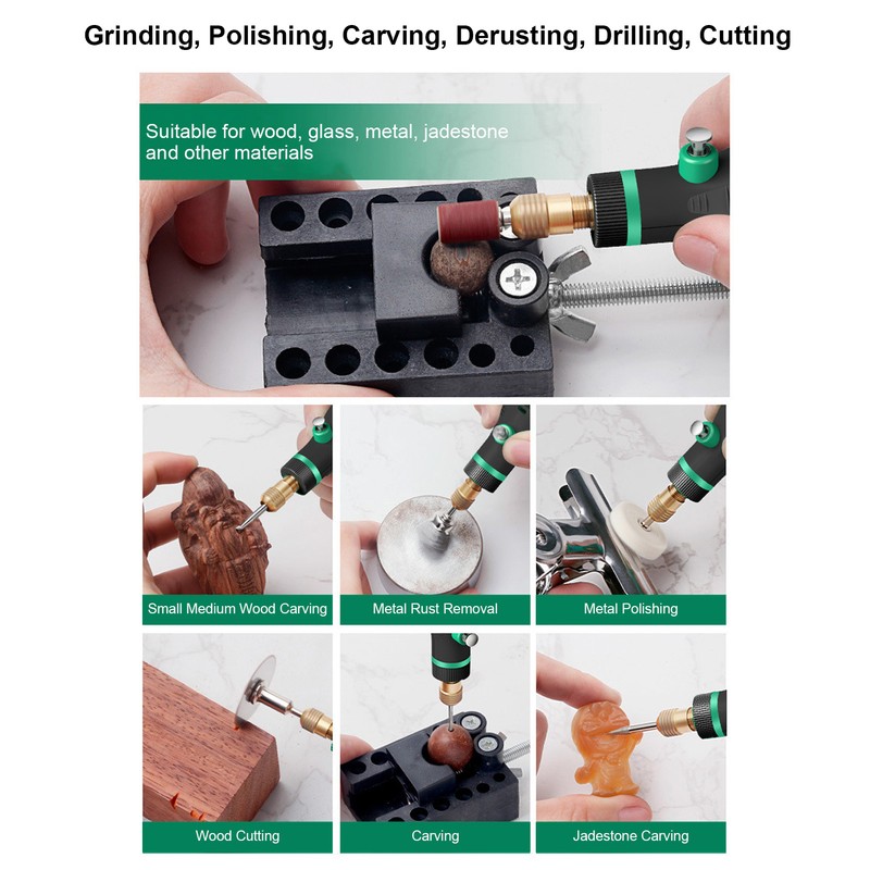 Electric Grinding Pen Rechargeable Cordless Grinder 5 Gears Speed Regulation