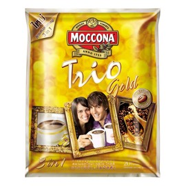Moccona Trio Gold Arabita and Robuta Instant Coffee Mixed 400g. Pack 20 Sachets