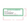 Emergency Call Number Sticker for Germany Emergency Call Number Sticker
