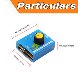 A-DIGISHUO 3pcs RC Servo Tester 3CH Digital Multi ECS Consistency Speed Controller Checker Adjustment Steering Gear Tester CCPM Master for RC Helicopter Car Boat
