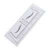 100PCS Eyebrow Ruler Stencils Clear Scale Transparent Adhesive Eyebrow Designer