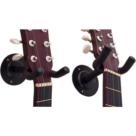 Tiardey 2 pcs Hanger and guitar wall mount, with screws, guitar hook, for acoustic, bass, electric guitar, mandolin, banjo and ukulele, etc.