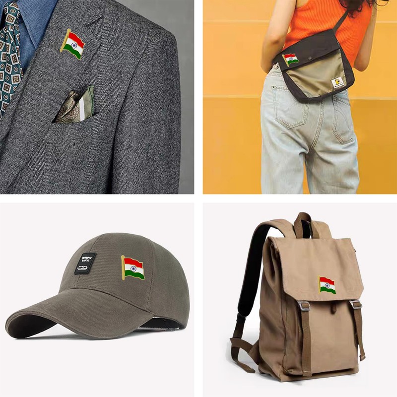 stidsds India Flag Pin - India Flags Pins Lapel Indian