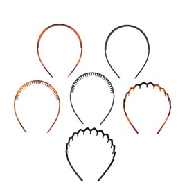 PACKOVE 6Pcs Adult Hair Slip Headbands with Fine Teeth Design for Women Random Styles Comfortable Hair Accessories for Organizing Bangs and Hairstyles