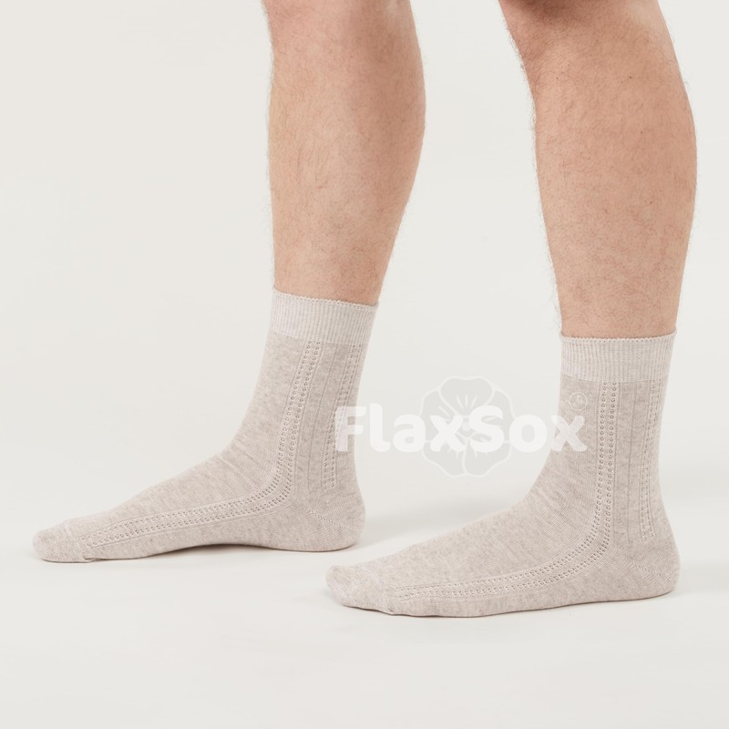 GreenWeave Earthwise - Calcetines de lino ultrafinos y transpirables para