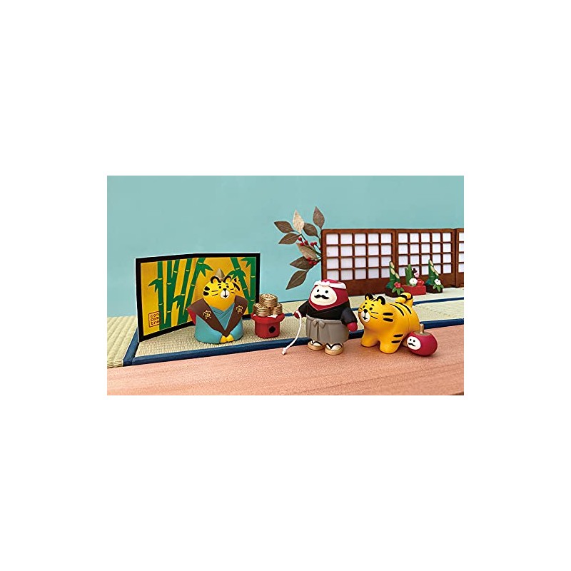 Decole Corporation Concombre ZSG-28837 Spinning Top Daruma, Daruma with Spinning