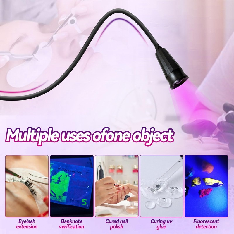 UV Eyelash Lamp 10 W LED UV Light for Light