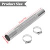 KAHCOP 20CM Stainless Steel Flexible Heater Vent Hose, Spiral Tube