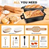 MSJGA 9×5 Inch Cast Iron Loaf Pans with Lid for