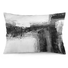 Black White Abstract Pillow Covers Decorative Preppy Lumbar Throw Pillowcase 12x20 Inch Couch Cushion Cover for Home Decor Living Room Bedroom College Dorm Bed Car Sofa Sofa
