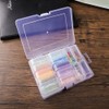 14-Compartment Clear Plastic Jewelry Organizer Box - Small Square Storage