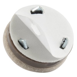 SoftTouch Ultimate Grip Felt Pads for Wooden Furniture (8 Pieces) - Oatmeal, 1-Inch, Round