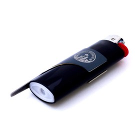 Kasher’s Seattle Lighter Tool with Lighter - Lightweight & Multipurpose Accessory for Lighters - Suitable to use as Pipe Cleaner, Cutter, etc (with Lighter, Black)