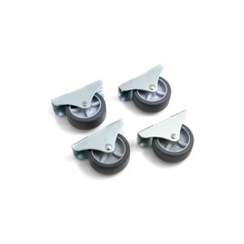 Design61 4 x Box Trestle Castors Bed Box Castors Furniture Castors 50 x 19 mm with Soft Tread