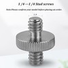 2Pcs 1/4" to 1/4" Male Threaded, Screw Adapter, Double Head