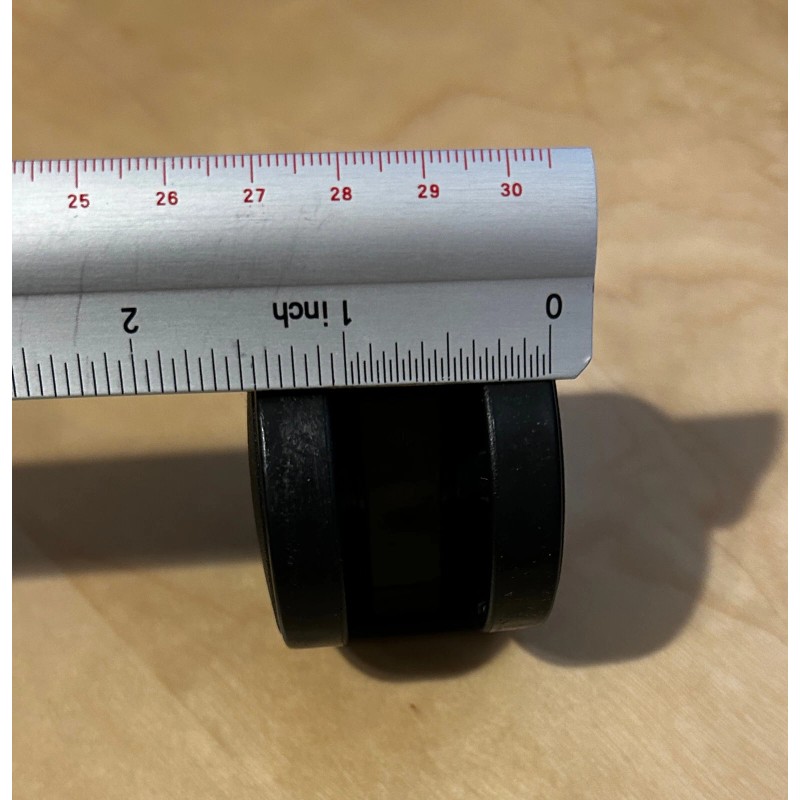 Furniture Caster 2" Diameter Wheel 3/8" Threaded Stem Swivel Locking