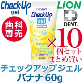 Lion Check Up Gel Banana 2.1 oz (60 g) x 10 Bottles