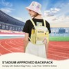 Slumou Clear Backpack Stadium Approved 12×12×6 Clear Mini Backpack Small