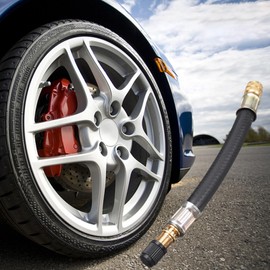 Valve Stem Extenders - Flexible Tire Valve Extension Extender Leakproof | Pump up Extension Tube, Solid Brass Adapter, Enhances Tire Inflation Efficiency