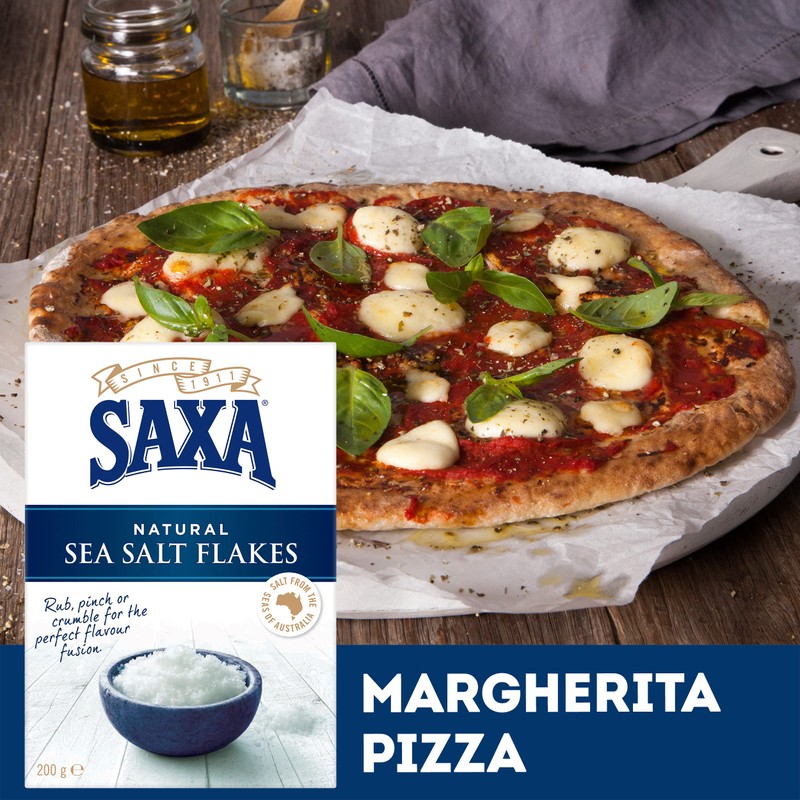 Saxa Natural Sea Salt Flakes Flavour for Cooking Saxa Seasoning