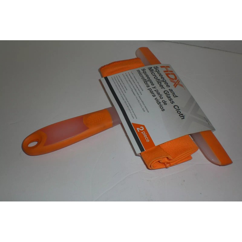 HDX SQUEEGEE AND MICROFIBER GLASS CLOTH