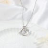 ZELORES 925 Sterling Silver Heart Necklace for Women Dainty CZ