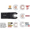 Professional Universal Oscillating Saw Blades,Wood Multitool Blades,Quick Release Durable Oscillating