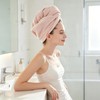 Turbante de cabello de secado rápido con microfibra absorbente para