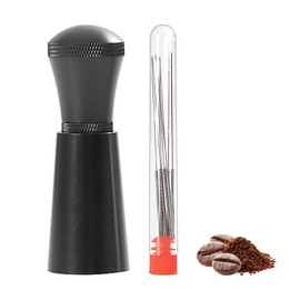 1 Piece 7-Pin Aluminum Coffee Tool with 8 Spare Coffee Needles, Detachable Coffee Dispenser, Espresso Dispenser, Coffee Making Accessories, Barista Gift