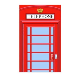 Elgate London Red Telephone Box Tea Towel - British Souvenir Kitchen Towel, Gift for Tea Lovers & Tourists, 100% Cotton, Decorative & Functional Keepsake