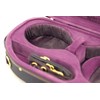 SKY Lightweight Half Moon Shaped Violin Case 4/4 Size (Black/Magenta)
