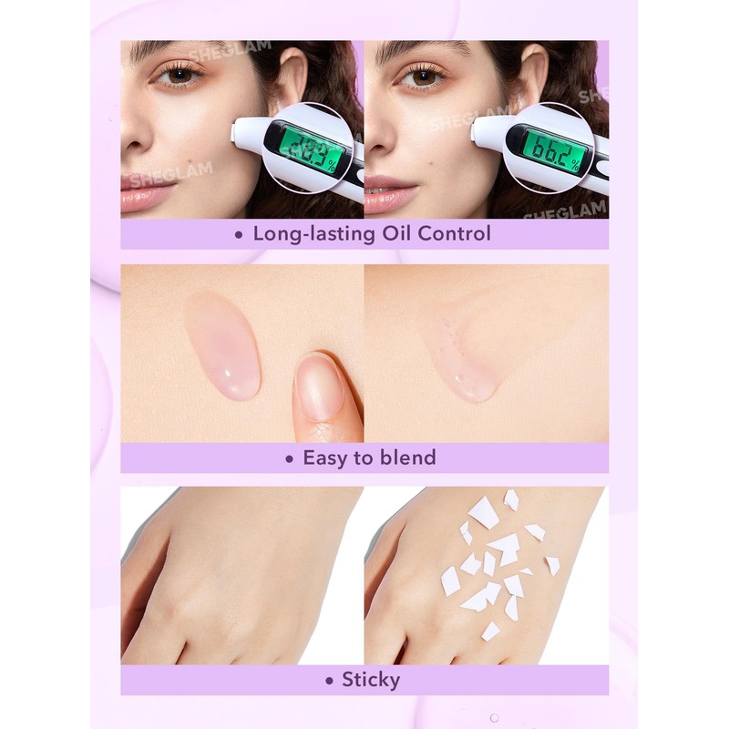 SHEGLAM Good Grip Hydrating Primer Oil Control Moisturizing Primer Gel