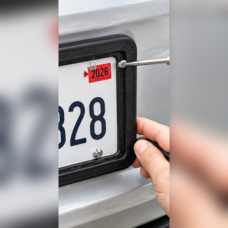 License Plate Frame for Cars – Lightweight 31 × 16