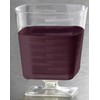 zappy 180 5oz Clear Plastic Wine Glass Square Dessert Cups