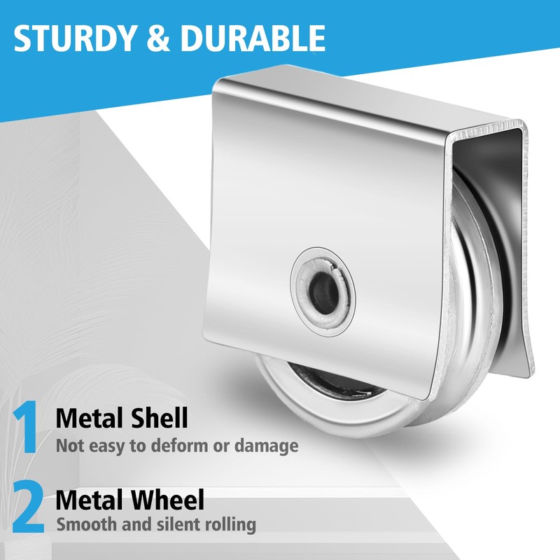 Zonon 10 Pcs Sliding Windows Rollers Assembly Sliding Assembly Cabinet