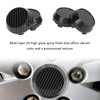 4 Pcs 60mm Wheel Center Caps Carbon Fiber Style Tyre